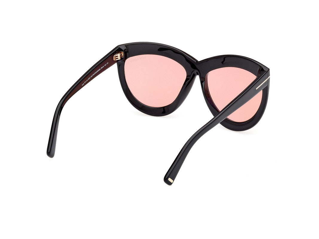 Shiny Black Female Sunglasses Tom Ford 889214479853