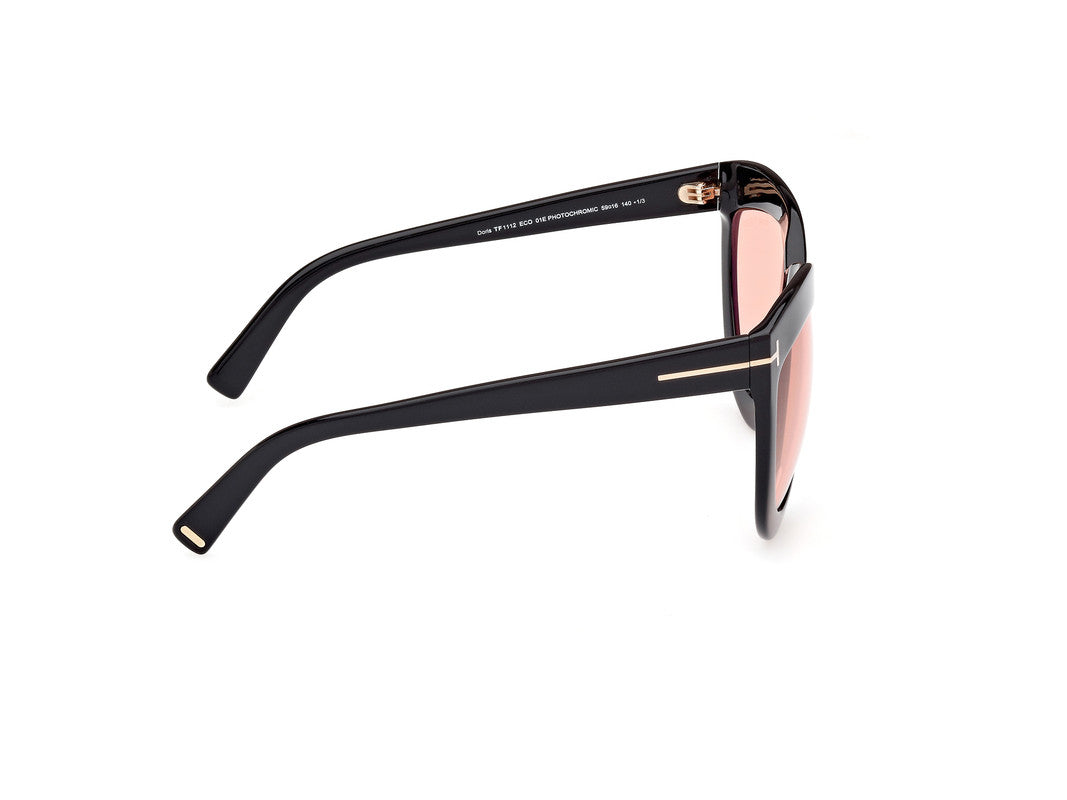 Shiny Black Female Sunglasses Tom Ford 889214479853