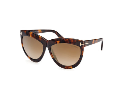 Blonde Havana Female Sunglasses Tom Ford 889214479860