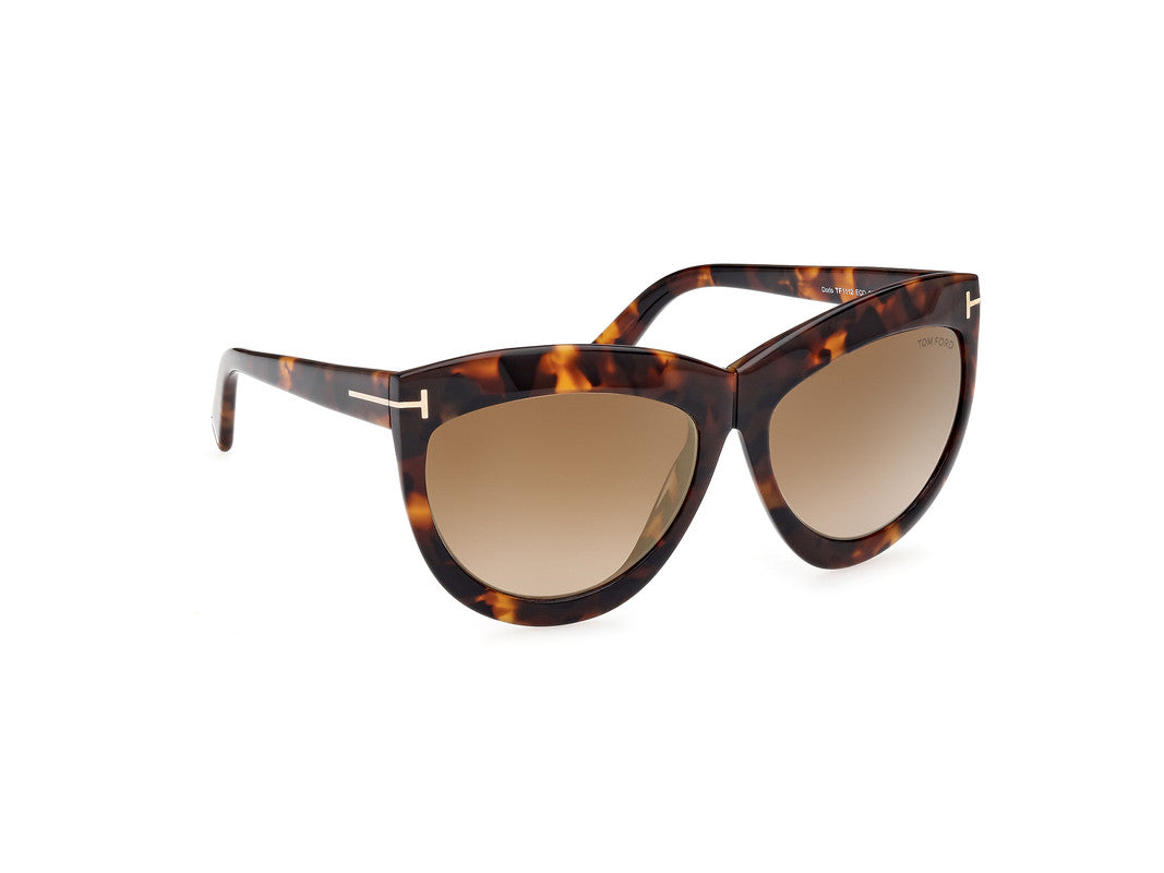 Blonde Havana Female Sunglasses Tom Ford 889214479860