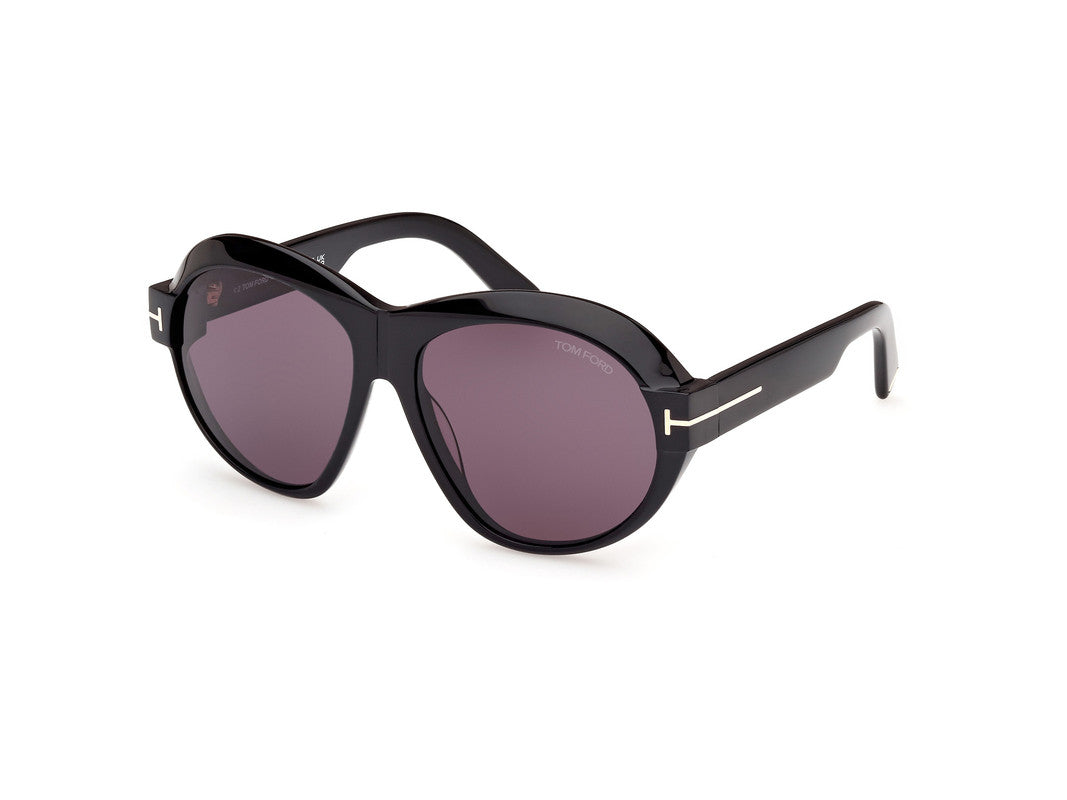 Shiny Black Female Sunglasses Tom Ford 889214479877