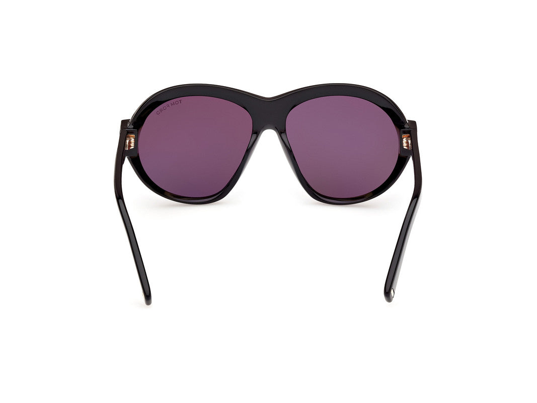 Shiny Black Female Sunglasses Tom Ford 889214479877
