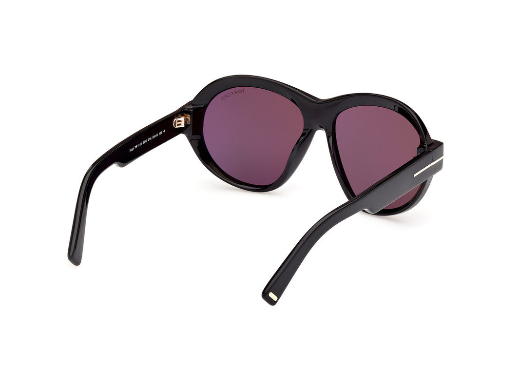 Shiny Black Female Sunglasses Tom Ford 889214479877
