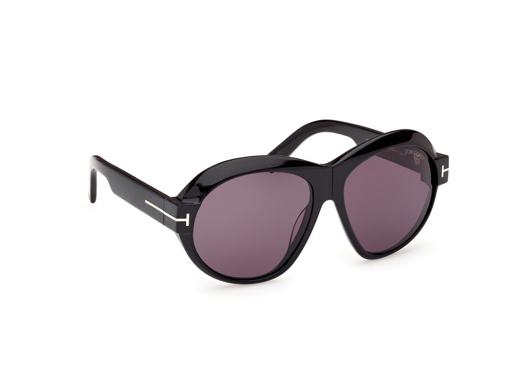 Shiny Black Female Sunglasses Tom Ford 889214479877
