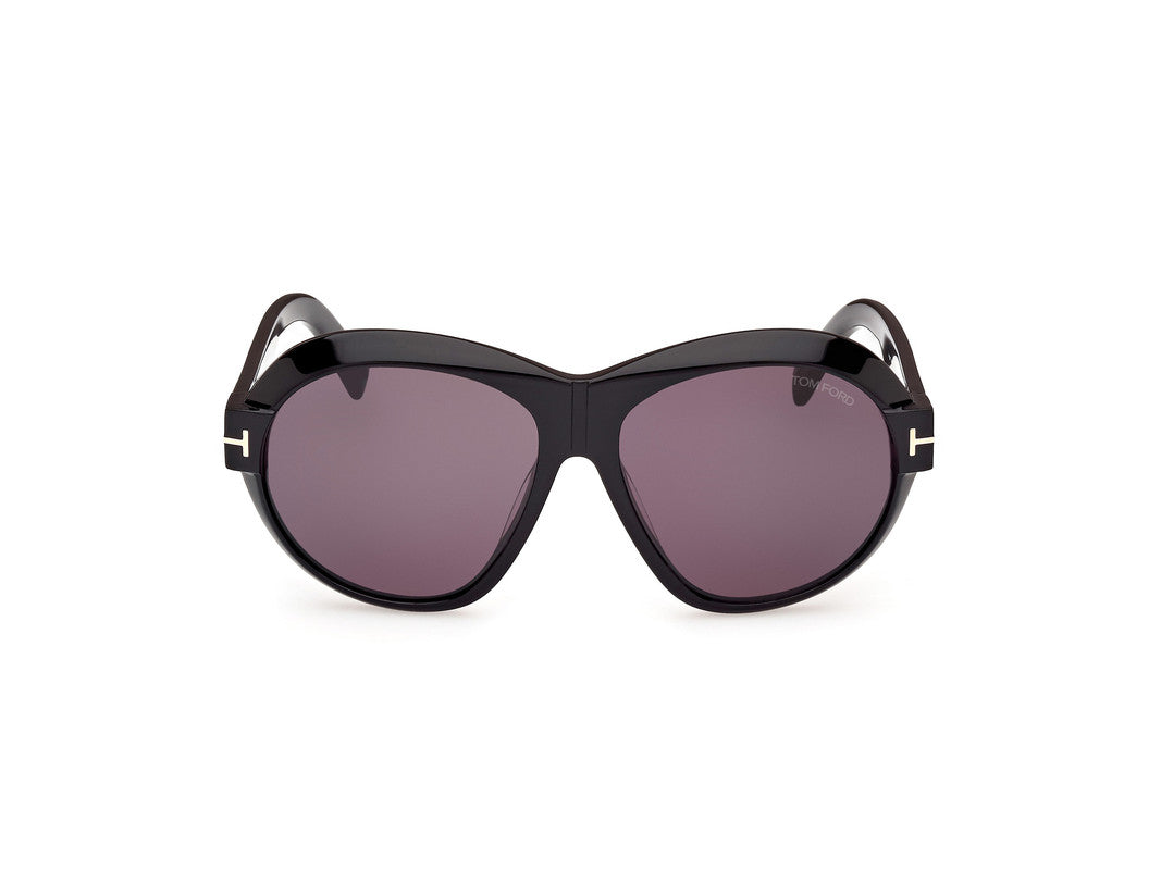 Shiny Black Female Sunglasses Tom Ford 889214479877