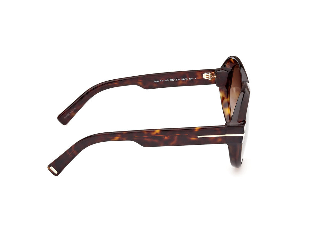 Dark Havana Female Sunglasses Tom Ford 889214479884