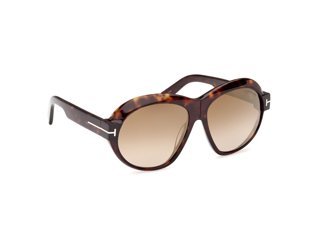 Dark Havana Female Sunglasses Tom Ford 889214479884