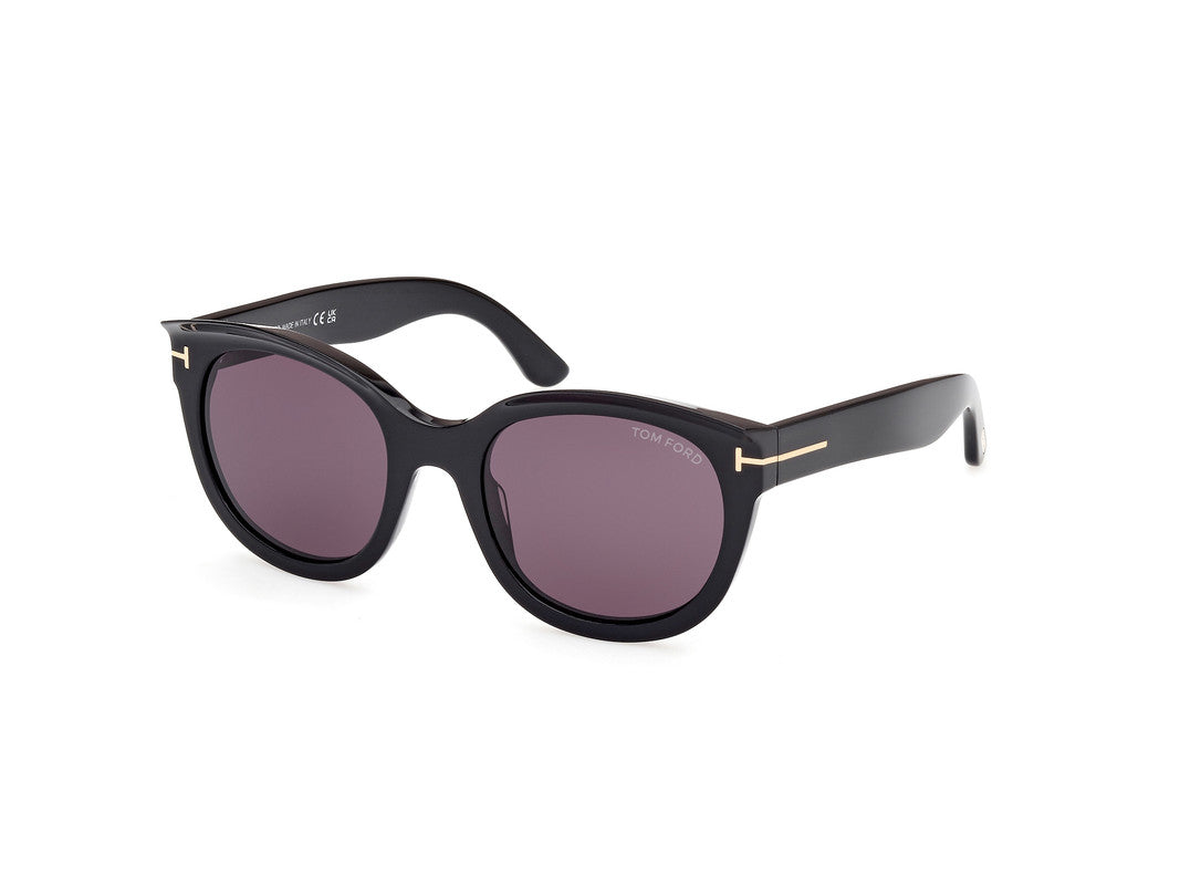 Shiny Black Female Sunglasses Tom Ford 889214479907