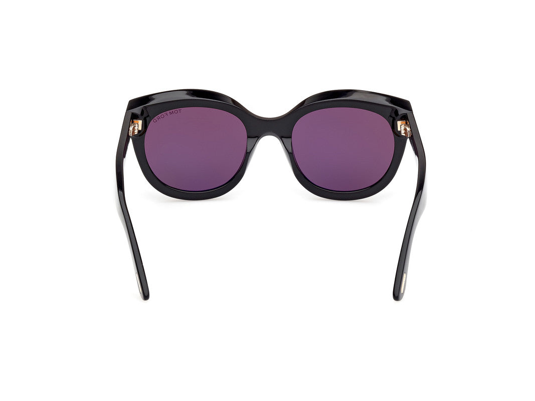 Shiny Black Female Sunglasses Tom Ford 889214479907