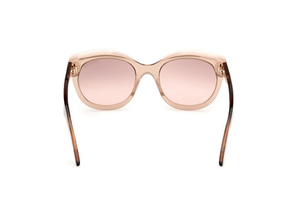 Shiny Light Brown Female Sunglasses Tom Ford 889214479914