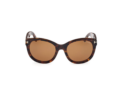Dark Havana Female Sunglasses Tom Ford 889214479921