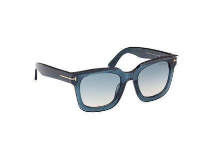 Shiny Blue Female Sunglasses Tom Ford 889214479976