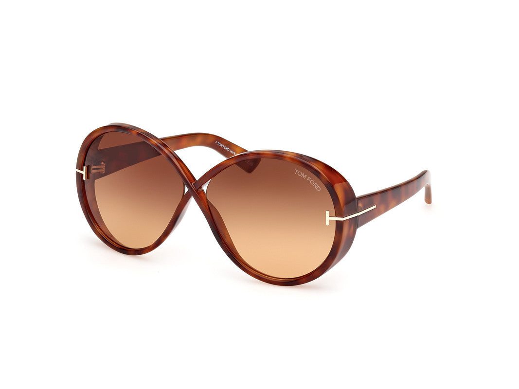 Blonde Havana Female Sunglasses Tom Ford 889214477798