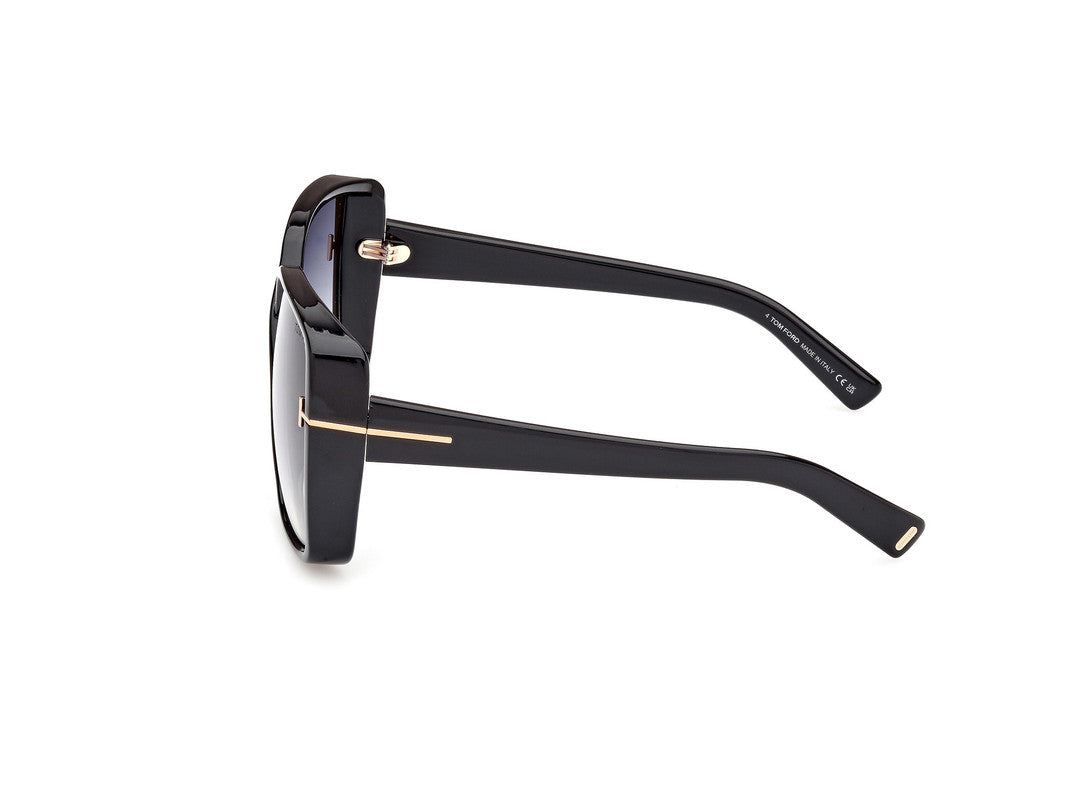 Shiny Black Female Sunglasses Tom Ford 889214477804