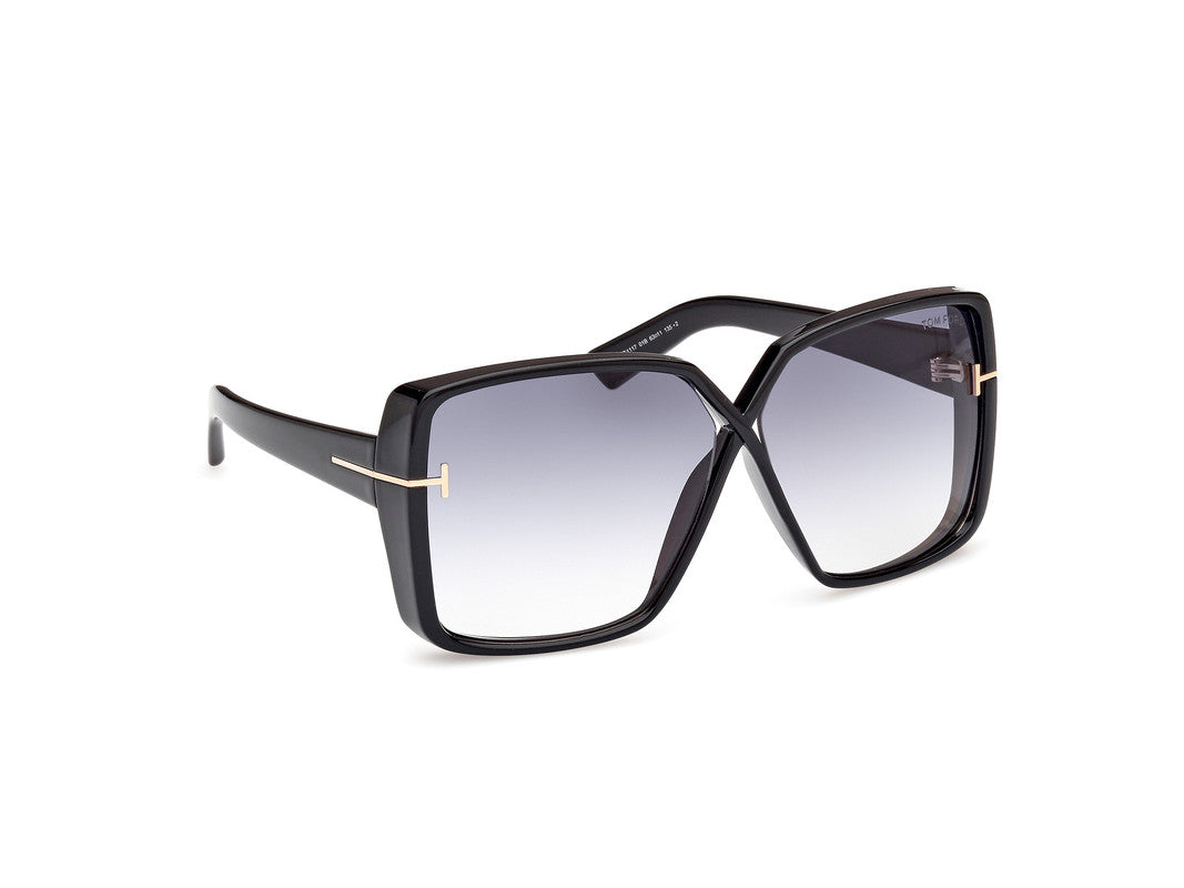 Shiny Black Female Sunglasses Tom Ford 889214477804