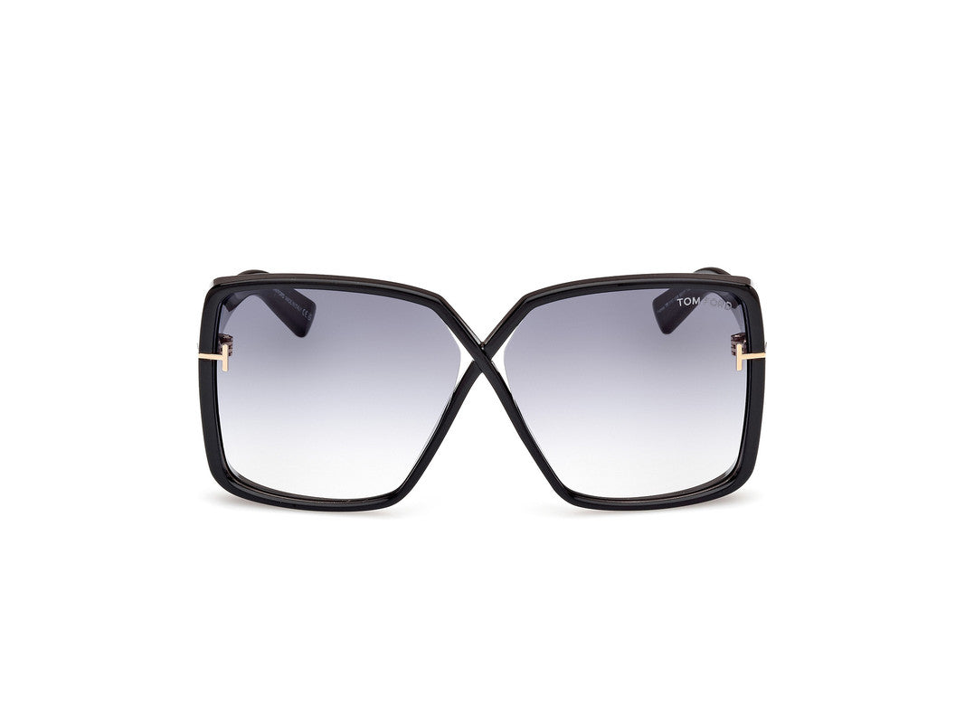 Shiny Black Female Sunglasses Tom Ford 889214477804