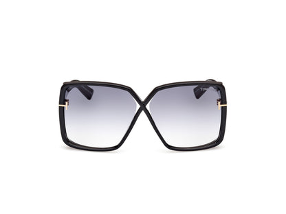 Shiny Black Female Sunglasses Tom Ford 889214477804