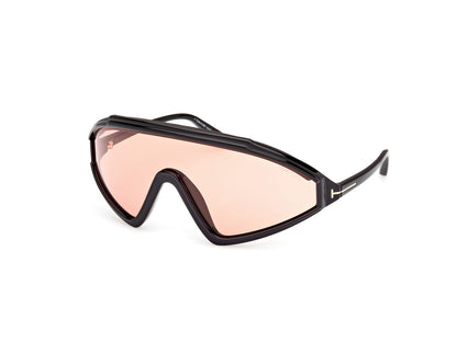 Shiny Black Male Sunglasses Tom Ford 889214476562