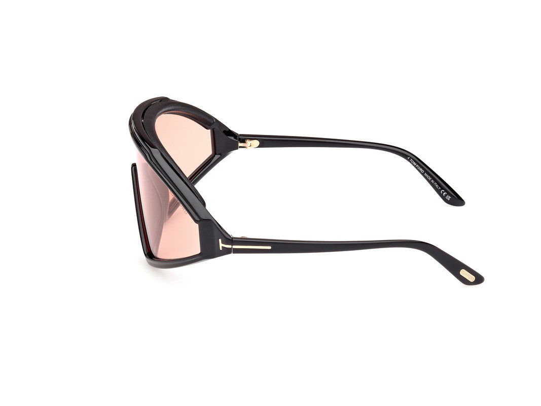 Shiny Black Male Sunglasses Tom Ford 889214476562