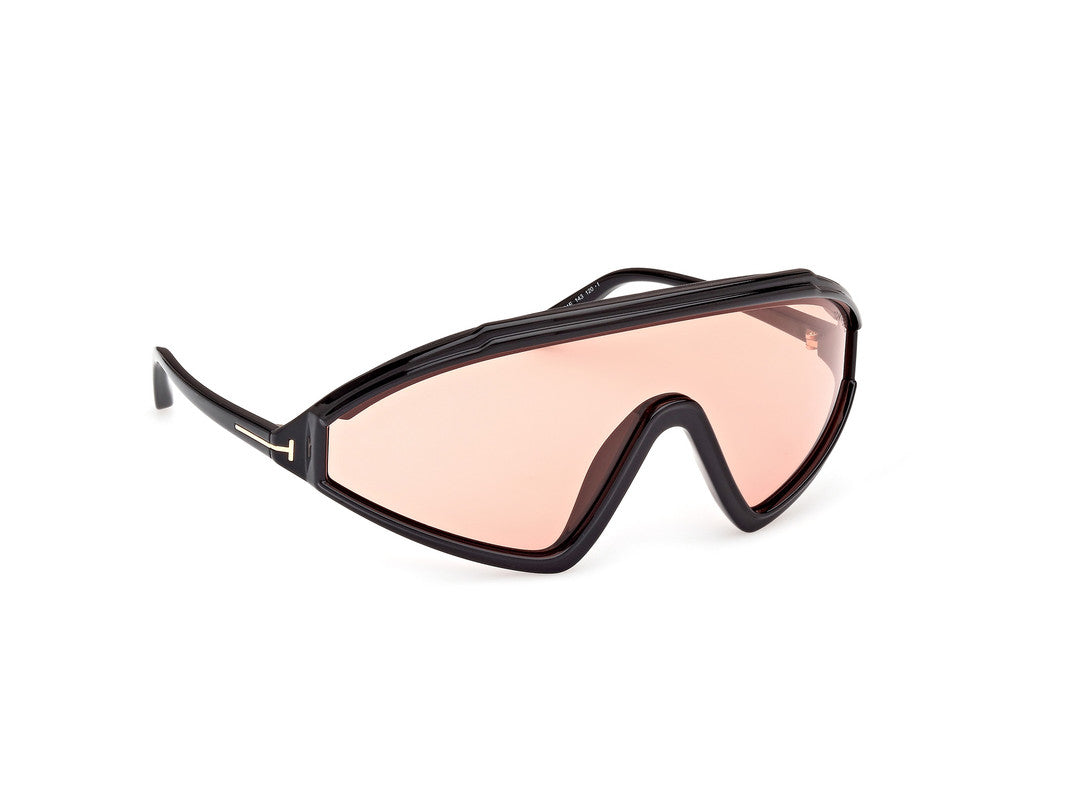 Shiny Black Male Sunglasses Tom Ford 889214476562