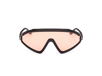Shiny Black Male Sunglasses Tom Ford 889214476562