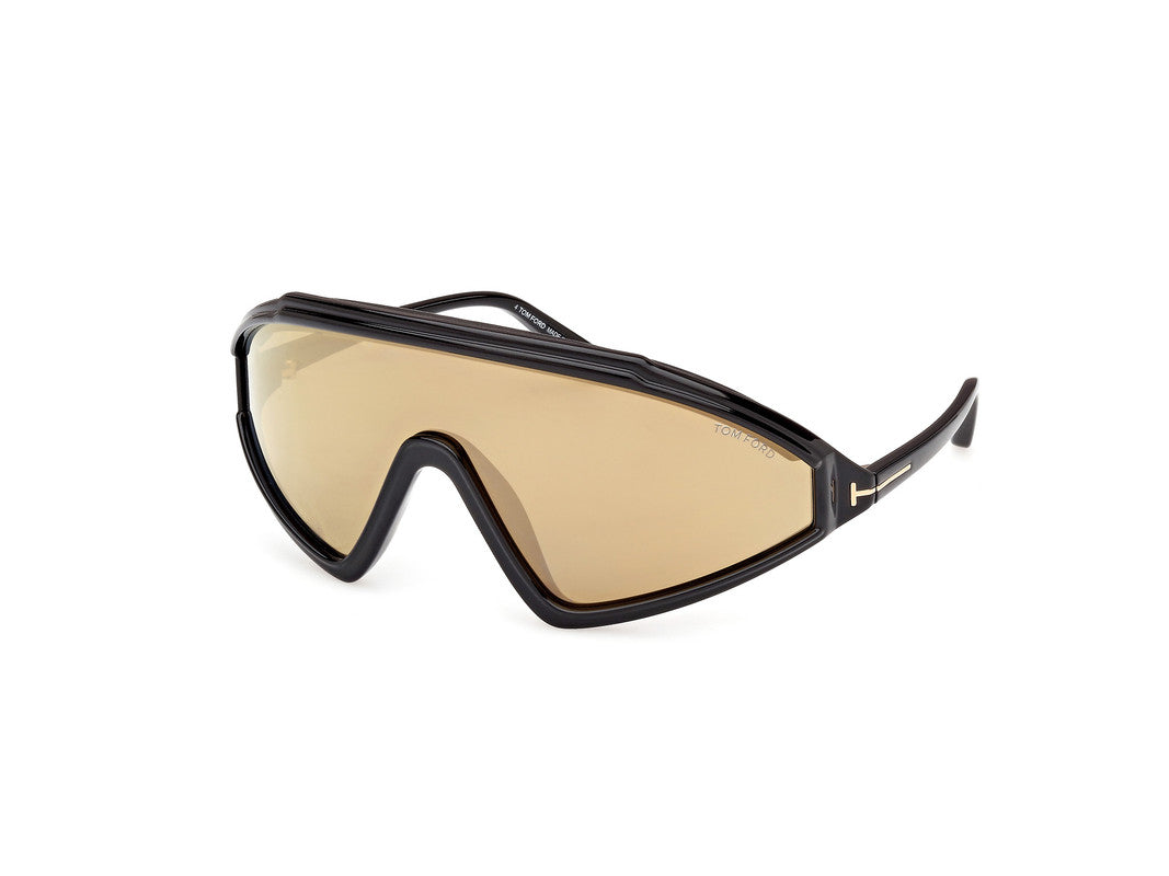 Shiny Black Male Sunglasses Tom Ford 889214476579