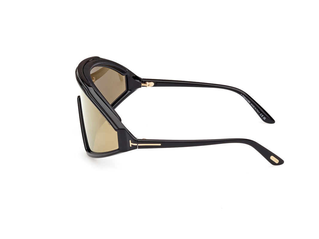 Shiny Black Male Sunglasses Tom Ford 889214476579
