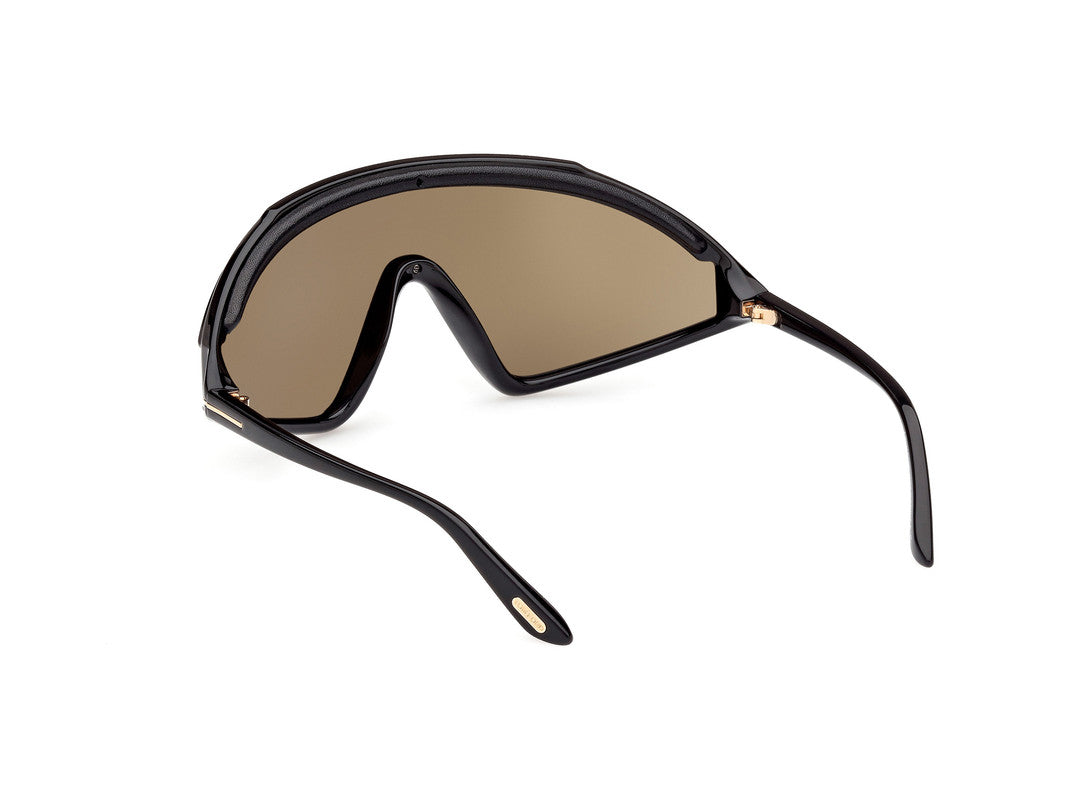 Shiny Black Male Sunglasses Tom Ford 889214476579