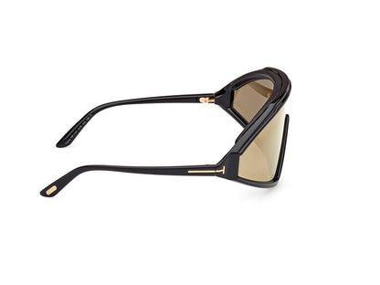 Shiny Black Male Sunglasses Tom Ford 889214476579