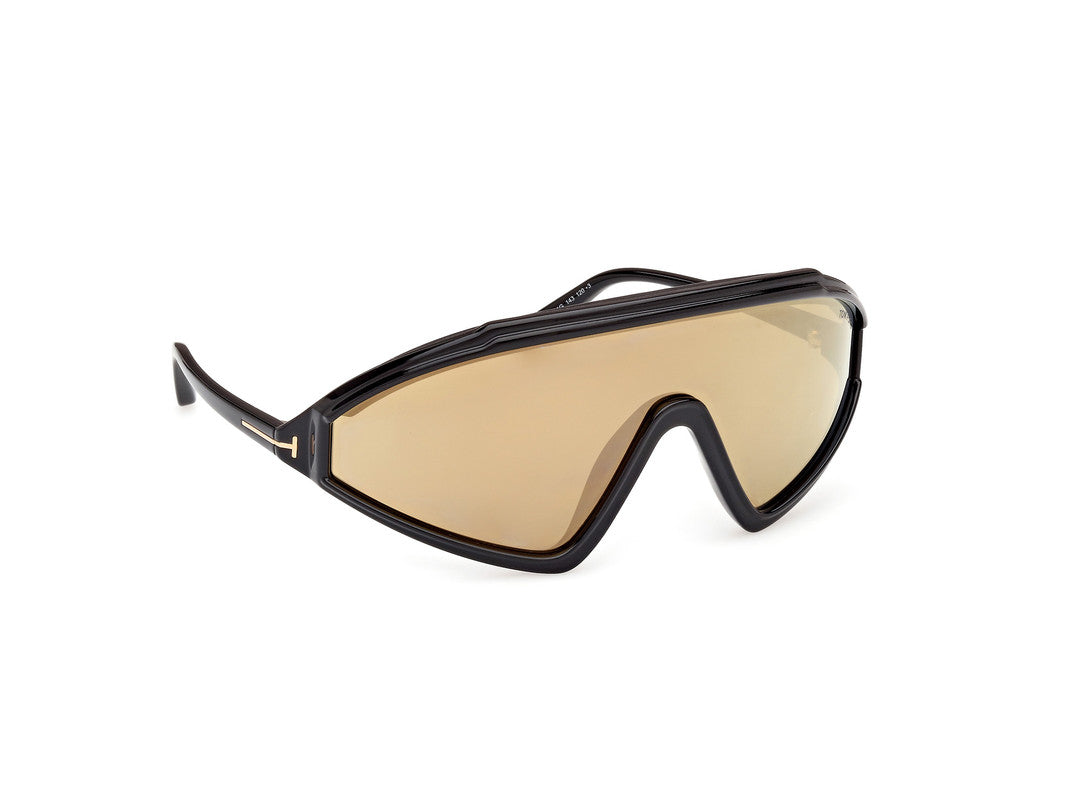 Shiny Black Male Sunglasses Tom Ford 889214476579