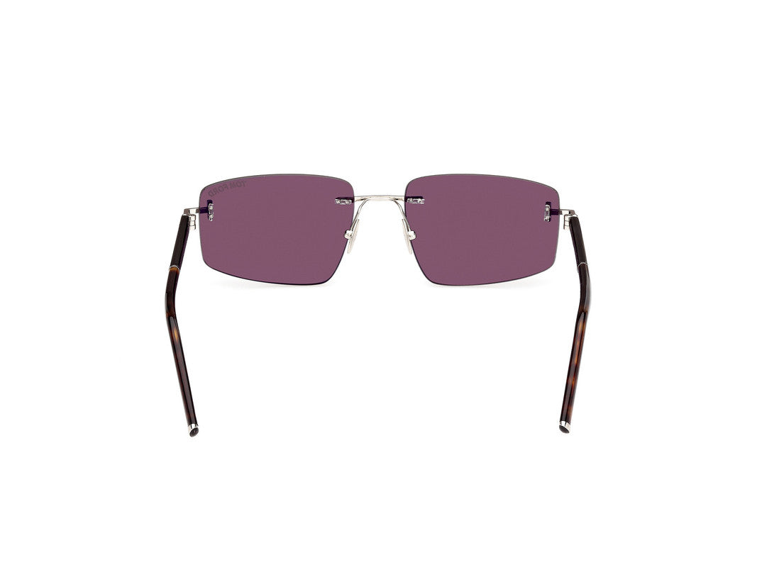 Shiny Palladium Male Sunglasses Tom Ford Private Collection 889214496836