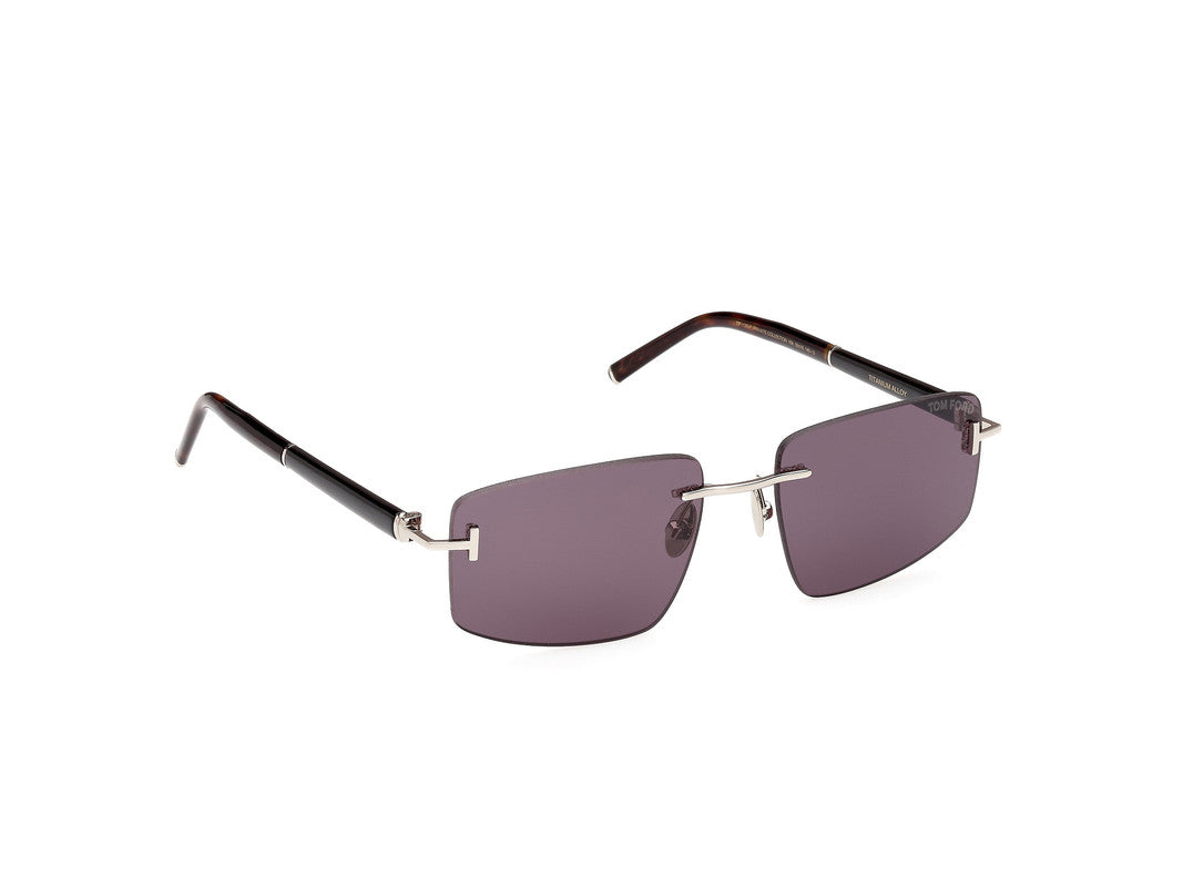 Shiny Palladium Male Sunglasses Tom Ford Private Collection 889214496836