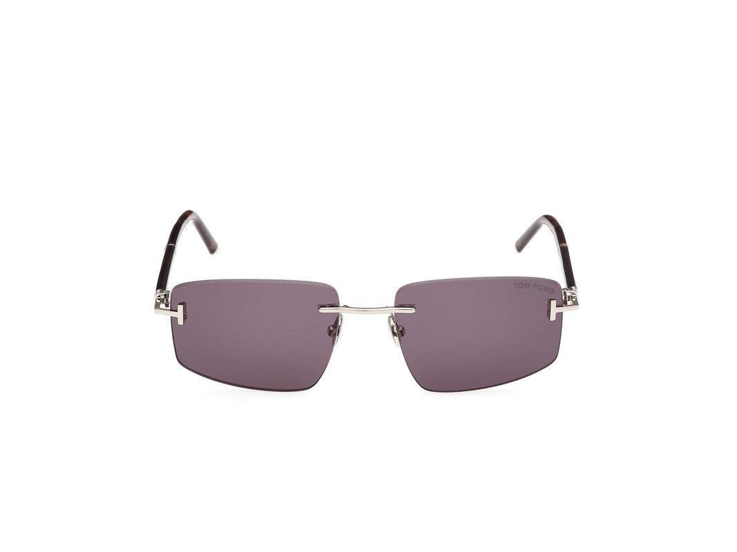 Shiny Palladium Male Sunglasses Tom Ford Private Collection 889214496836