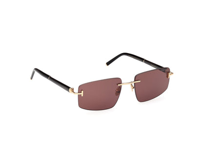 Shiny Deep Gold Male Sunglasses Tom Ford Private Collection 889214496843