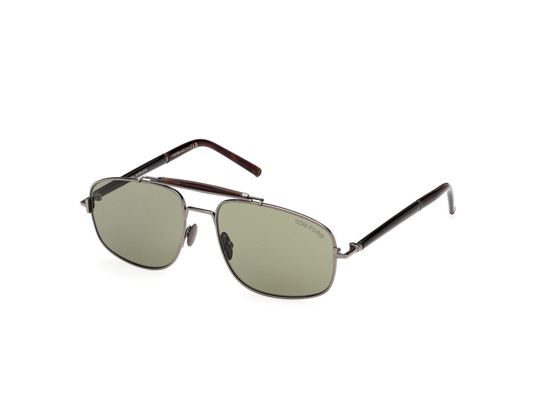 Shiny Gunmetal Male Sunglasses Tom Ford Private Collection 889214496850