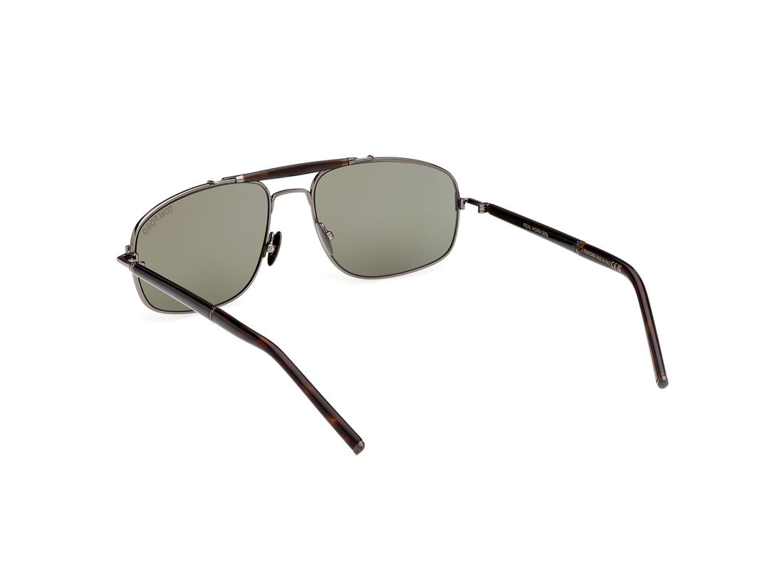 Shiny Gunmetal Male Sunglasses Tom Ford Private Collection 889214496850