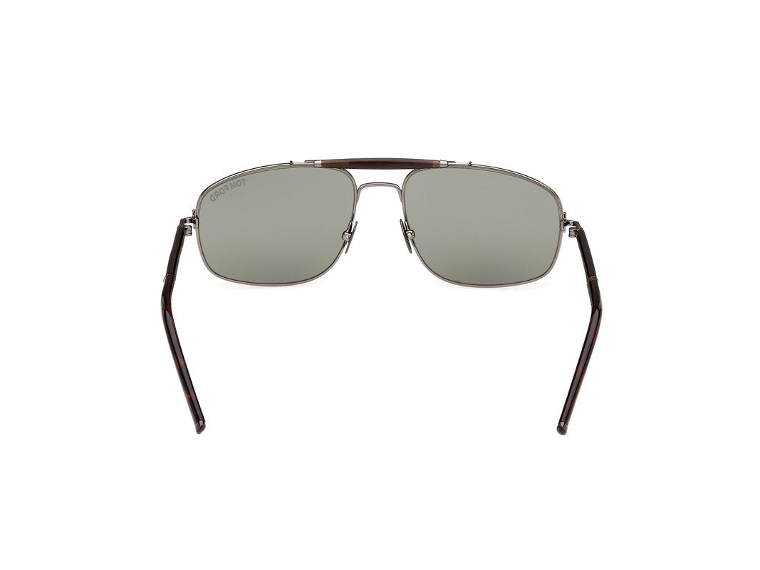 Shiny Gunmetal Male Sunglasses Tom Ford Private Collection 889214496850