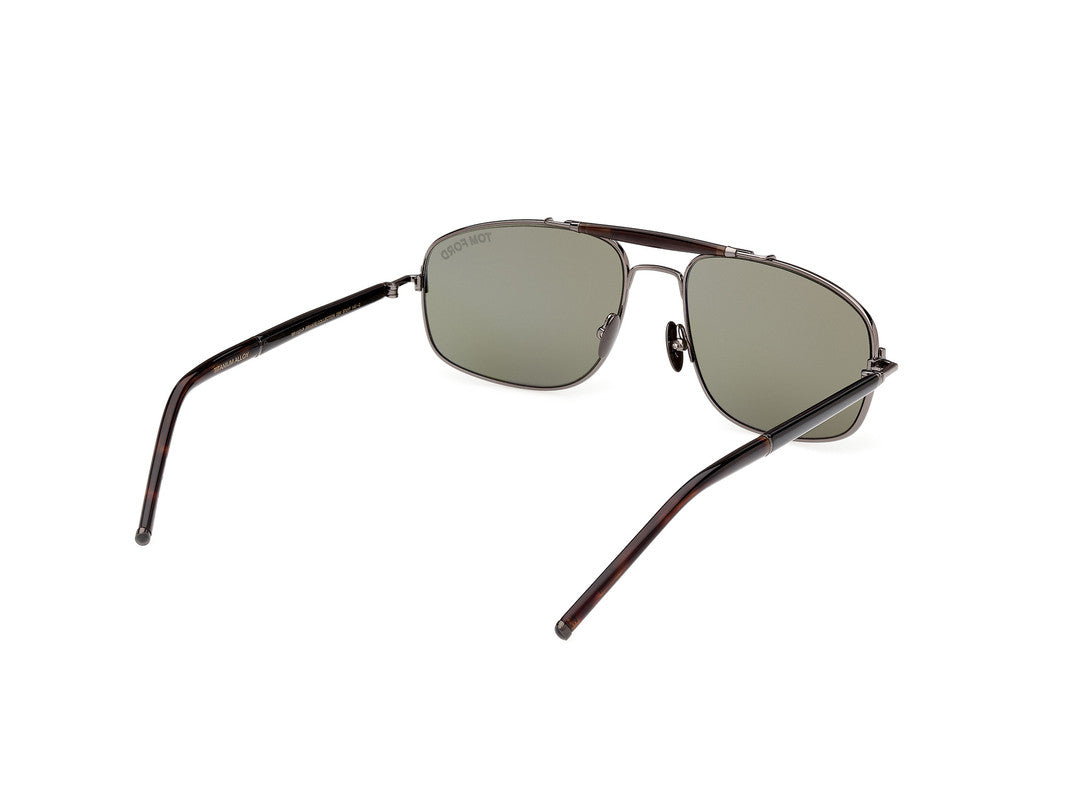 Shiny Gunmetal Male Sunglasses Tom Ford Private Collection 889214496850