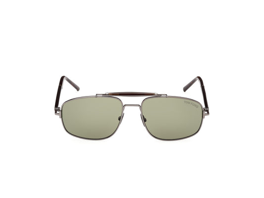 Shiny Gunmetal Male Sunglasses Tom Ford Private Collection 889214496850