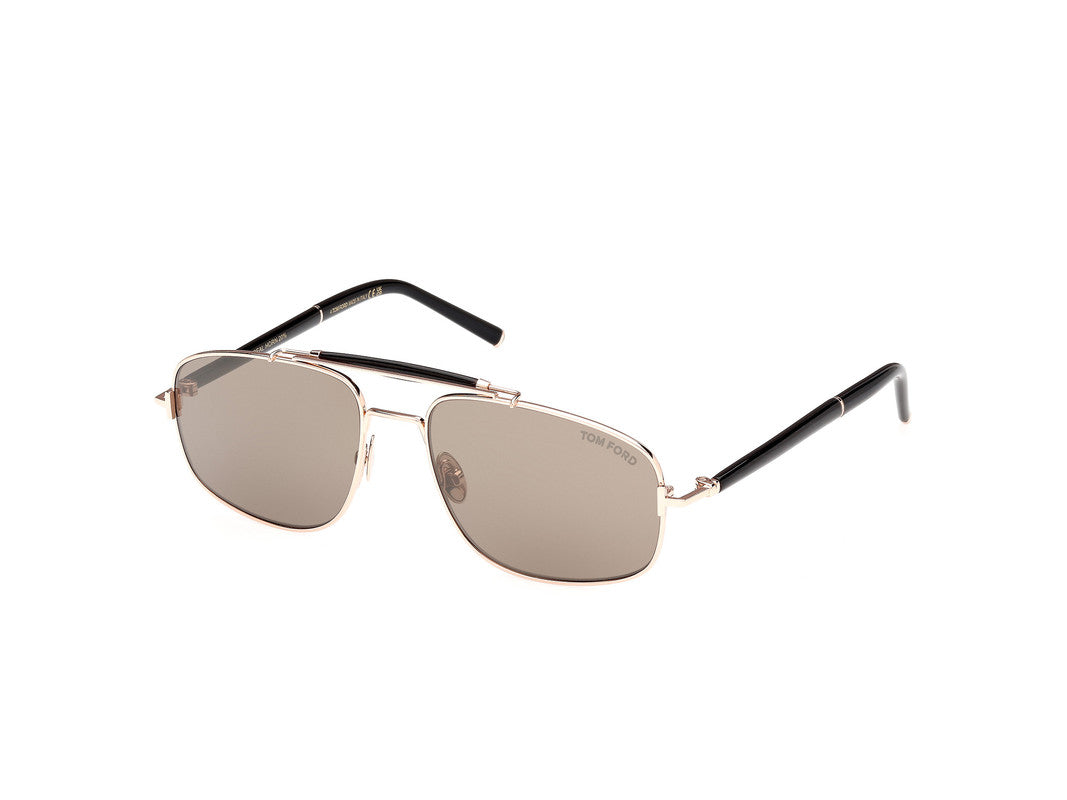 Shiny Rose Gold Male Sunglasses Tom Ford Private Collection 889214496867