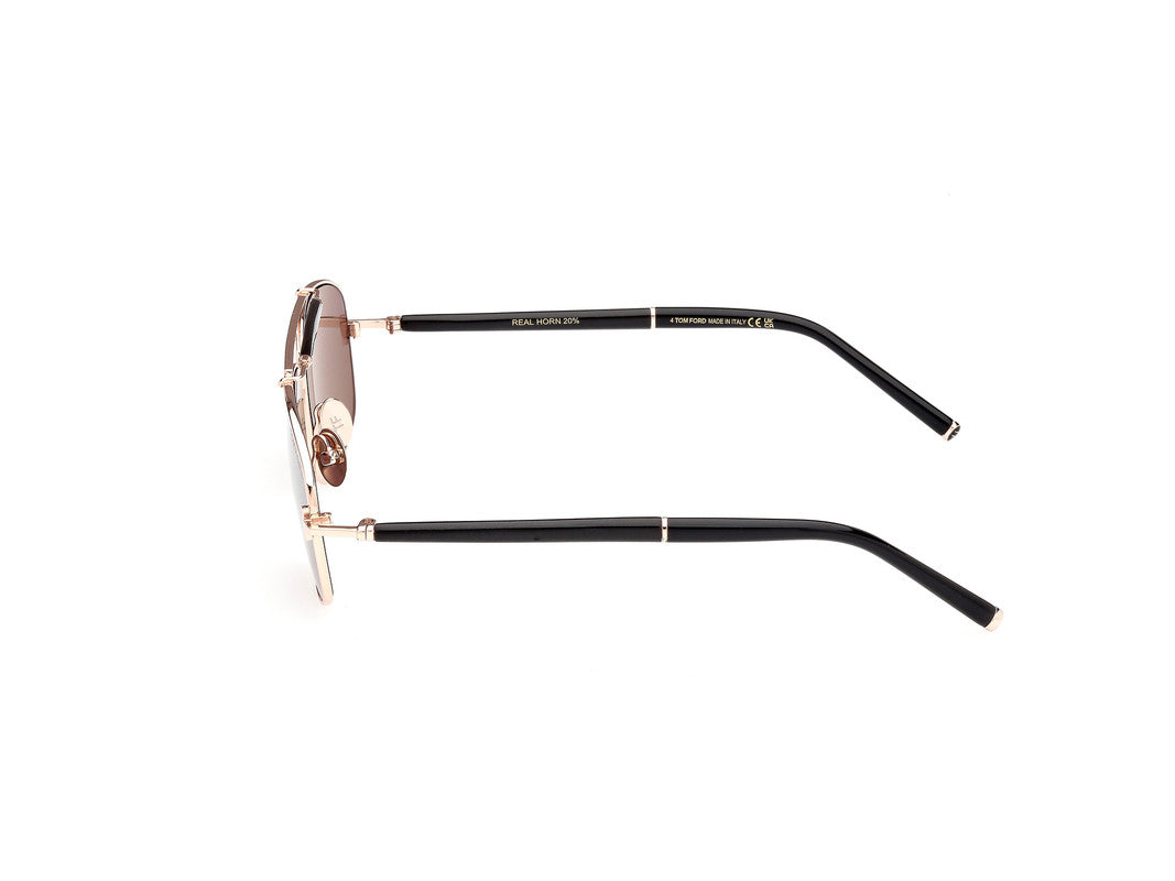 Shiny Rose Gold
 Male Sunglasses Tom Ford Private Collection 889214496867