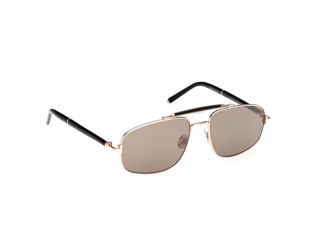 Shiny Rose Gold Male Sunglasses Tom Ford Private Collection 889214496867