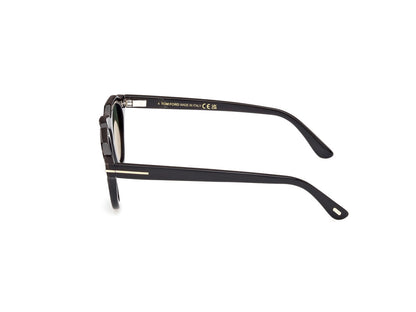 Black/Horn Male Sunglasses Tom Ford Private Collection 889214488343
