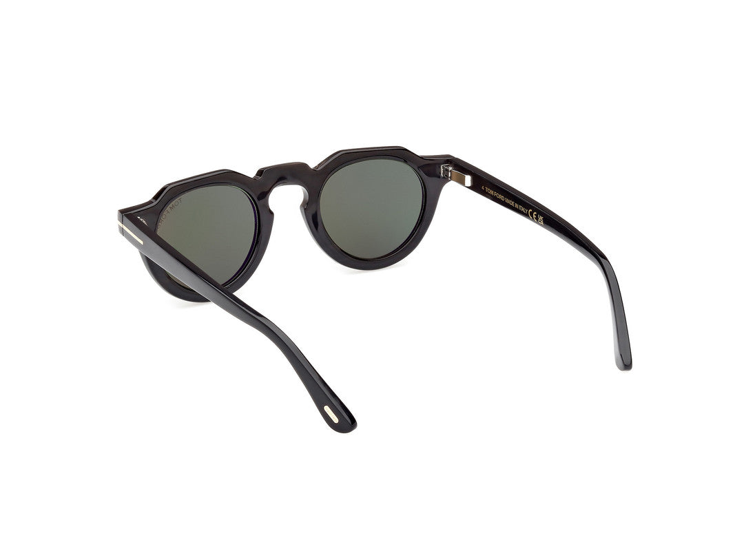 Black/Horn Male Sunglasses Tom Ford Private Collection 889214488343