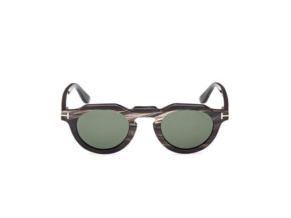 Black/Horn Male Sunglasses Tom Ford Private Collection 889214488343