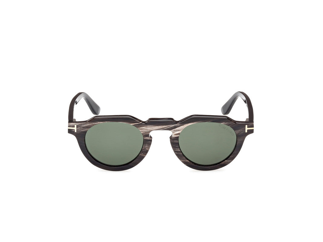 Black/Horn Male Sunglasses Tom Ford Private Collection 889214488343