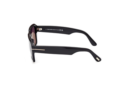 Shiny Black Male Sunglasses Tom Ford 889214520401