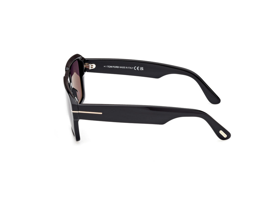 Shiny Black Male Sunglasses Tom Ford 889214520401