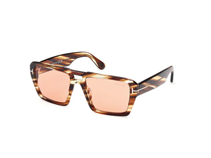 Coloured Havana Male Sunglasses Tom Ford 889214520432