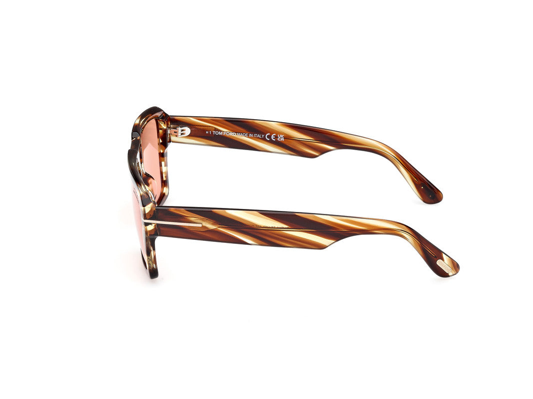 Coloured Havana Male Sunglasses Tom Ford 889214520432
